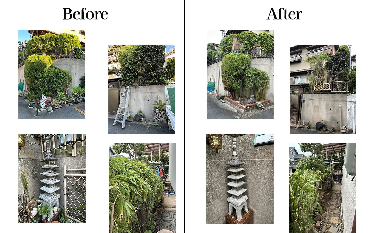 N様宅　剪定、片付け