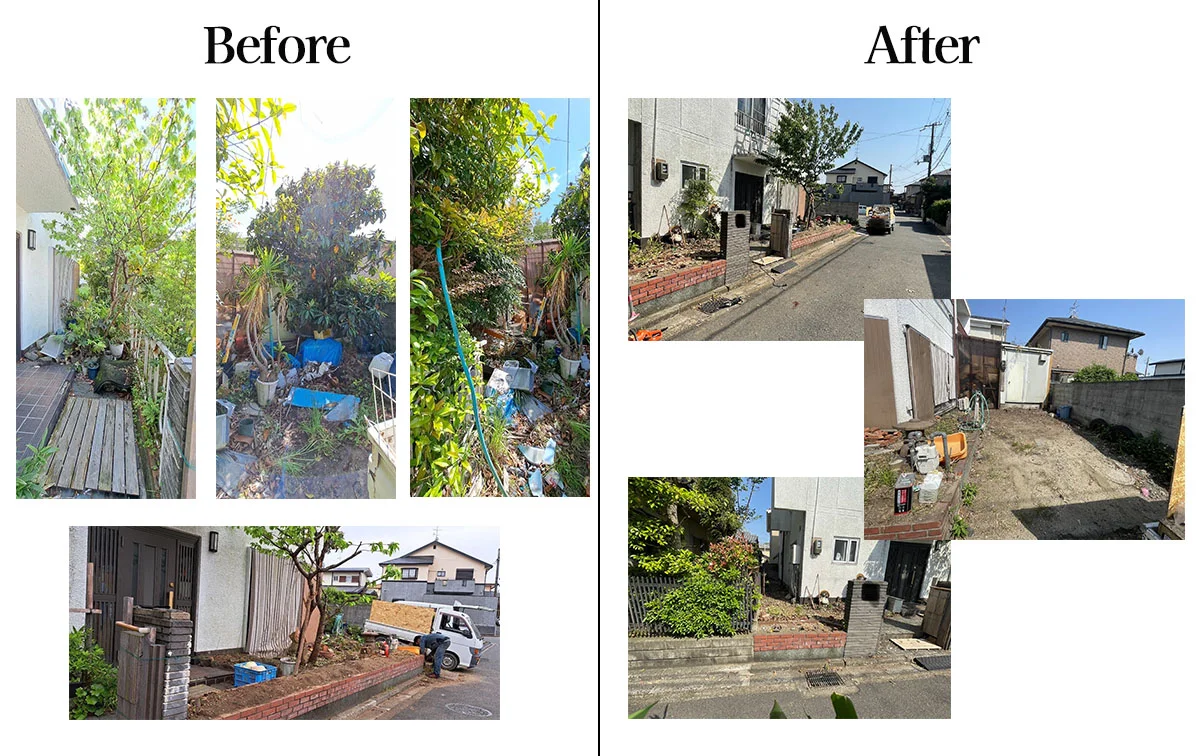 I様宅　剪定、片付け